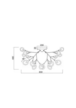 Потолочная люстра Florencia из металла
