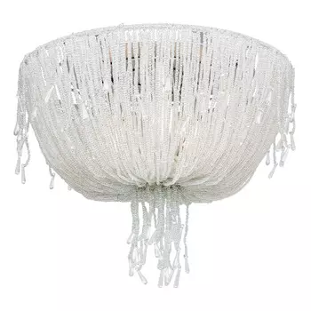 Потолочная люстра кристель из хрустального бисера