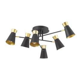Потолочная люстра Liam черного цвета