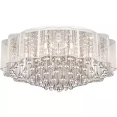 Потолочная люстра Lussole Lgo с декоративным плафоном в виде капель из хрусталя