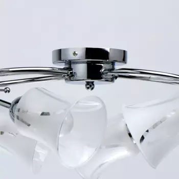 Потолочная люстра мечта из металла и стекла