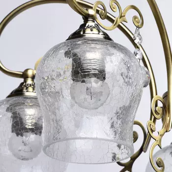 Потолочная люстра моника бронзового цвета