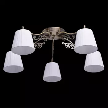 Потолочная люстра моника с белыми абажурами