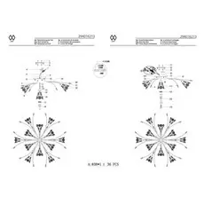 Потолочная люстра подснежник с белыми плафонами
