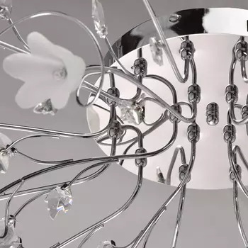 Потолочная люстра подснежник со стеклянными плафонами