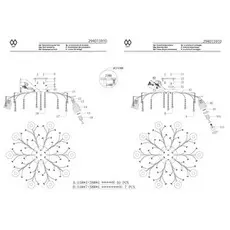 Потолочная люстра подснежник золотого цвета