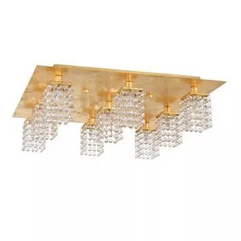 Потолочная люстра Pyton Gold золотого цвета