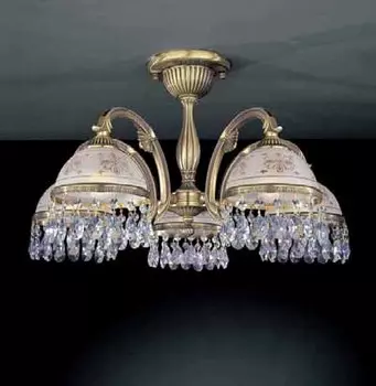 Потолочная люстра Reccagni Angelo c подвесками из стекла