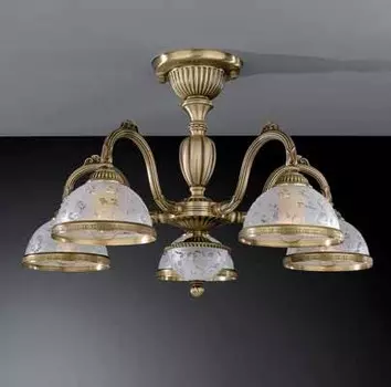 Потолочная люстра Reccagni Angelo с плафонами из стекла