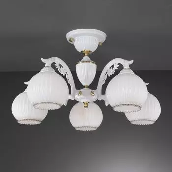 Потолочная люстра Reccagni Angelo с плафонами из стекла
