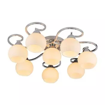 Потолочная люстра с белыми плафонами