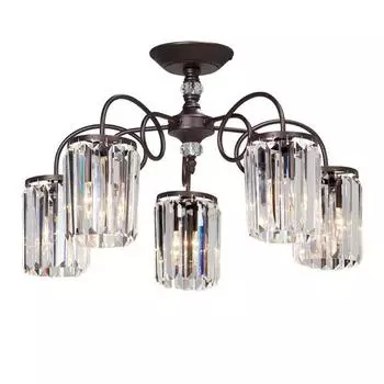 Потолочная люстра с хрустальными плафонами