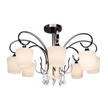 Потолочная люстра с плафонами из стекла Silver Light "Grace"