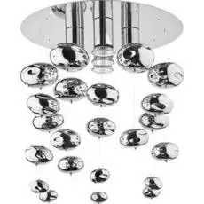 Потолочная люстра Salva из метала и стекла