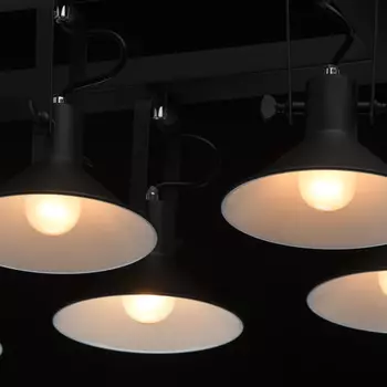 Потолочная люстра таун черного цвета