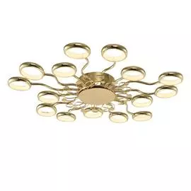 Потолочная светодиодная люстра Dominium золотого цвета