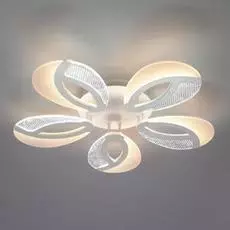 Потолочная светодиодная люстра Flake белого цвета