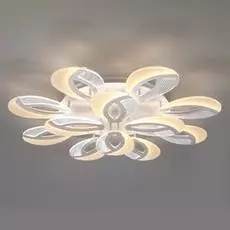 Потолочная светодиодная люстра Flake белого цвета