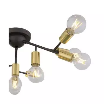 Потолочная светодиодная люстра Foglione с темно-серой арматурой