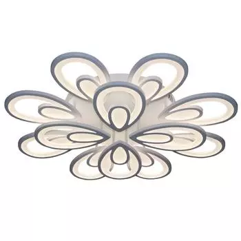 Потолочная светодиодная люстра камелия белого цвета