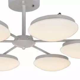 Потолочная светодиодная люстра Ledante с белыми плафонами