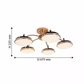 Потолочная светодиодная люстра Ledante с белыми плафонами