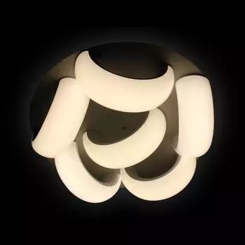 Потолочная светодиодная люстра Orbital Cloud белого цвета