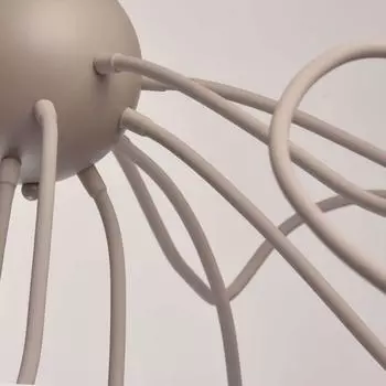 Потолочная светодиодная люстра зиген серого цвета