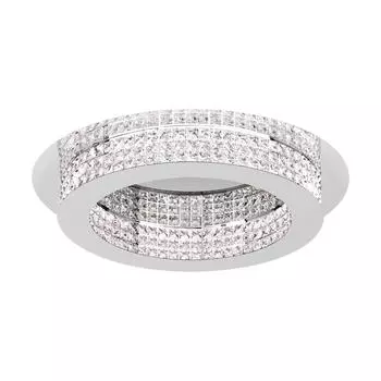 Потолочный светодиодный светильник Principe из металла и хрусталя