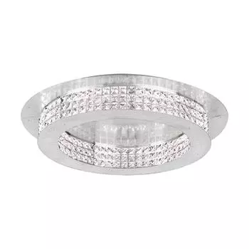 Потолочный светодиодный светильник Principe из металла и хрусталя