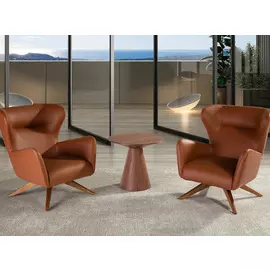 Поворотное кресло из искусственной кожи