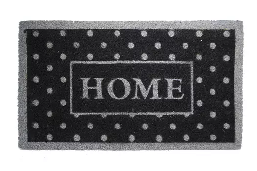 Придверный коврик черно-серого цвета 45х75