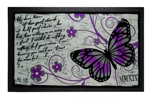 Придверный коврик серо-фиолетового цвета 40х68