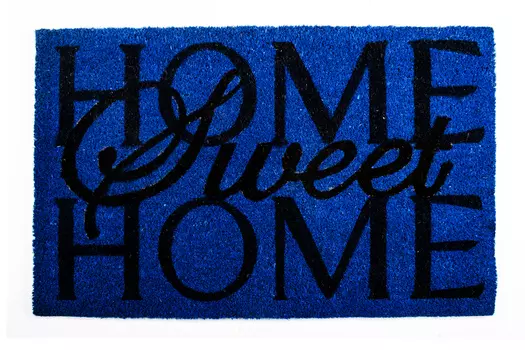 Придверный коврик синего цвета 45х75