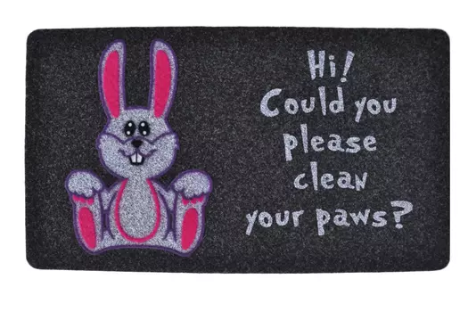 Придверный коврик темно-серого цвета 40х70