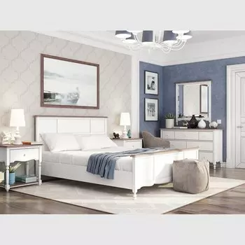 Прикроватная тумба Leblanc с ящиком белого цвета