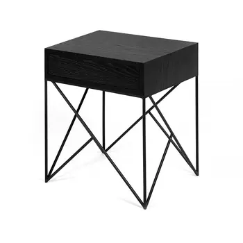 Прикроватная тумба Prince Box Black черный дуб