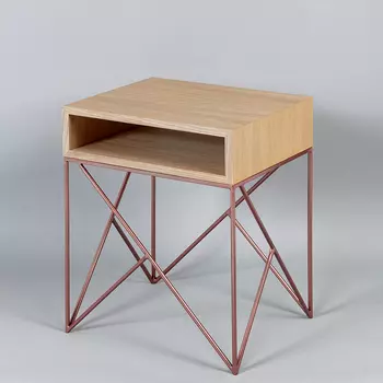 Прикроватная тумба Prince Copper светлый дуб