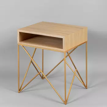 Прикроватная тумба Prince Gold светлый дуб