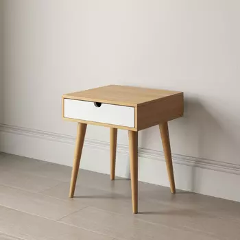 Прикроватная тумба Scandinavia с белым ящиком