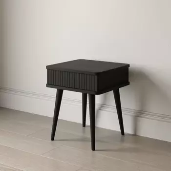 Прикроватная тумба Viva с одним ящиком черного цвета