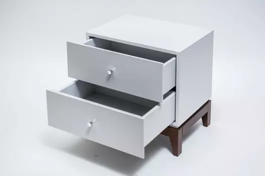 Прикроватная тумбочка Basic с двумя ящиками