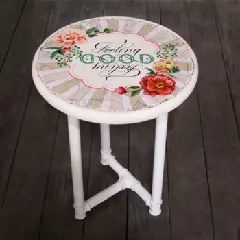 Прикроватный кофейный столик Good с металлическим каркасом