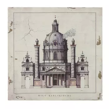 Принт на деревянном подрамнике 40х40