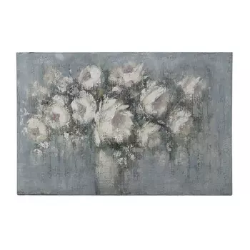 Принт на подрамнике белые цветы в вазе