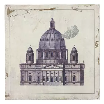 Принт на подрамнике с объектом архитектуры