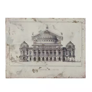 Принт на подрамнике с объектом архитектуры