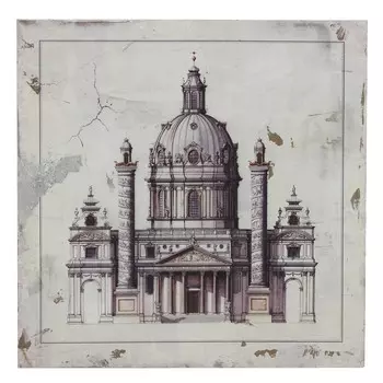 Принт на подрамнике с объектом архитектуры