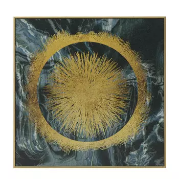 Принт на подрамнике в золотисто-серых тонах