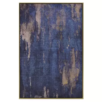 Принт в раме темно-синего цвета